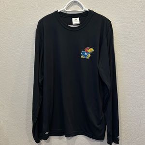Adidas Kansas Jayhawks Long Sleeve Climalite Shirt